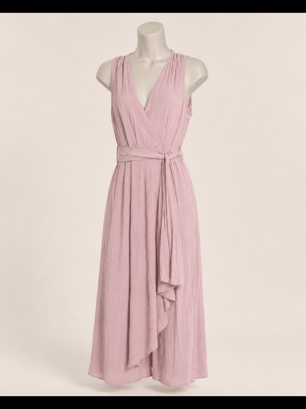 Calvin Klein Dusty Rose Wrap Tie Pants Jumpsuit Size 2 - Picture 5 of 12